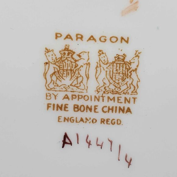 Paragon Teacup and Saucer Pink Floral Vintage - Picture 9 of 10